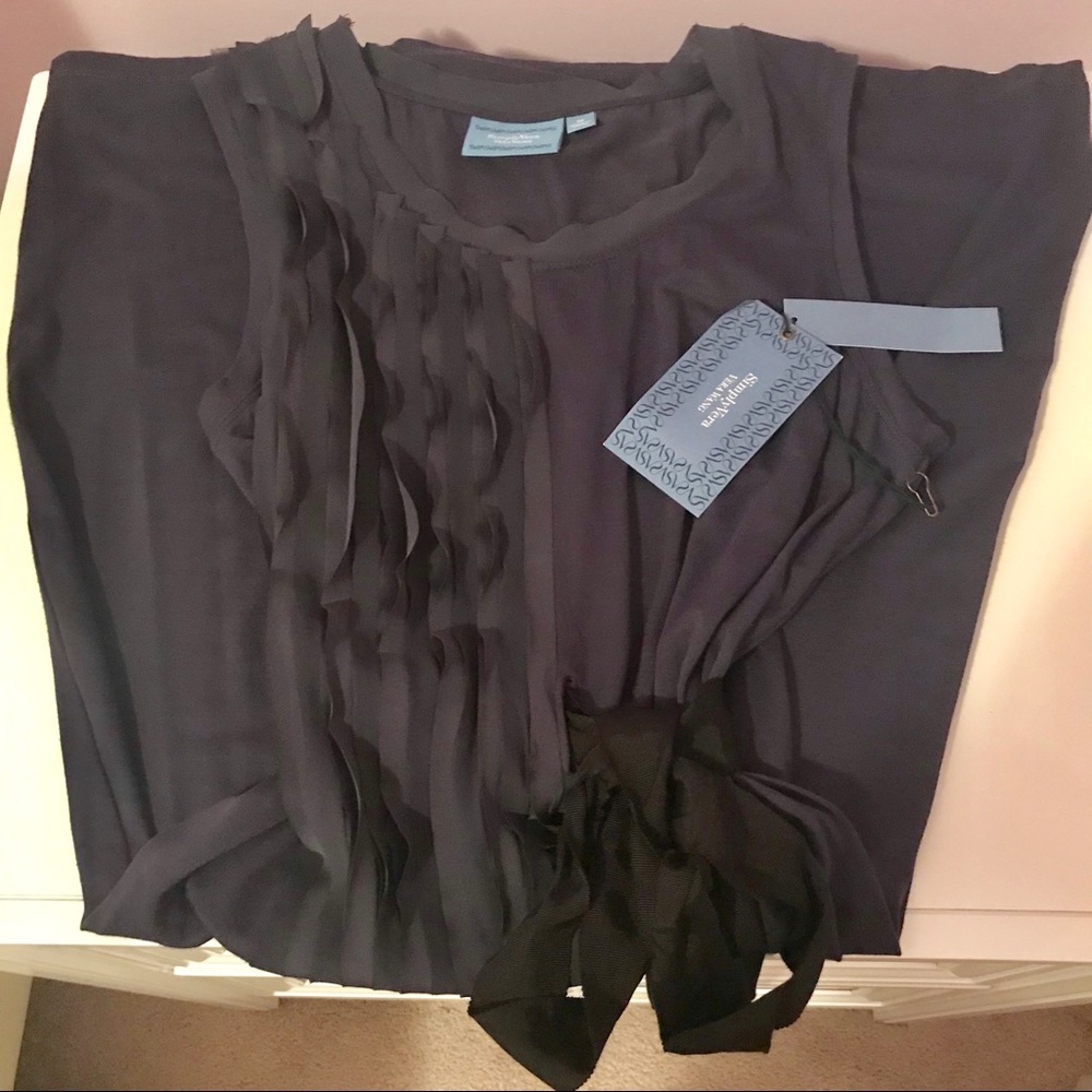 Vera wang woman dress navy blue sz M